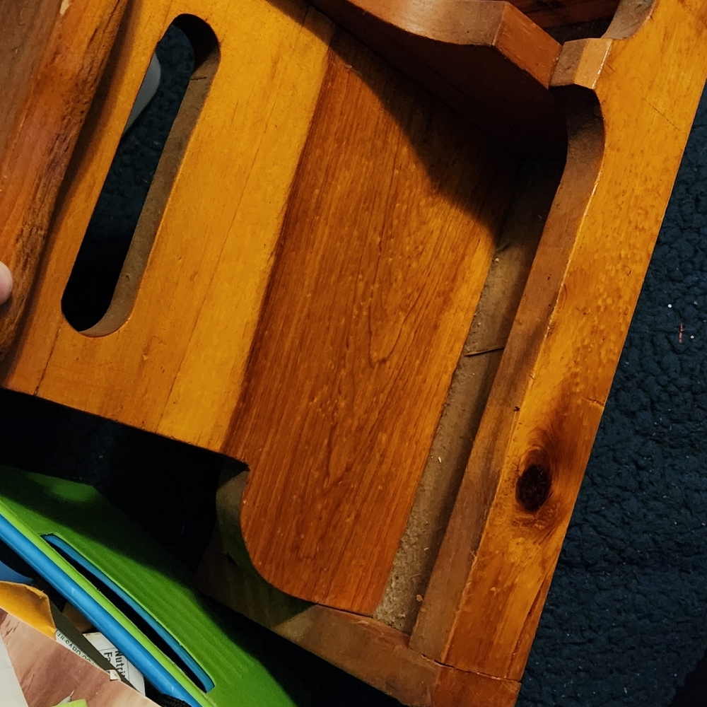 Vintage shoes cleaning box
